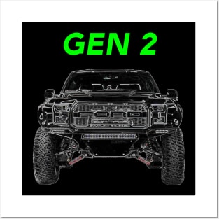 F-150 Pick Up Gen 2 Front & Rear tee Posters and Art